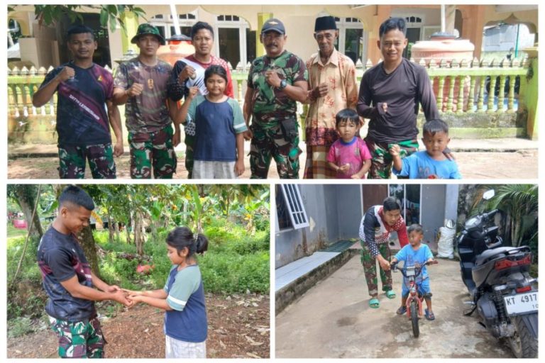 Bercanda Masyarakat Dengan TNI, Merupakan Momen Hangat di Sela Kegiatan TMMD ke-123